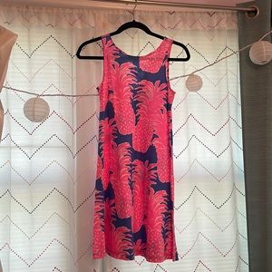 Lily Pulitzer pink and blue pineapple dress